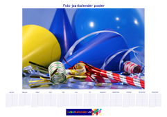 A0 foto jaarkalender poster liggend