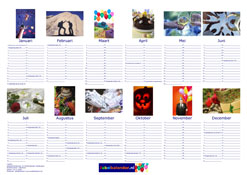 A1 poster fotokalender liggend