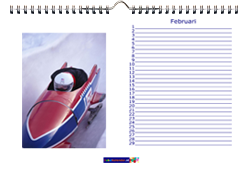 a3 bureau fotokalender liggend met standaard