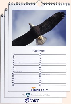 a3 bureau logo fotokalender staand met standaard