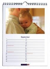 kolf Besmetten Kosmisch A3 foto bureaukalender staand maken | Jubelkalender