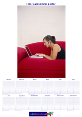 Foto jaarkalender poster staand