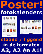 Foto poster verjaardagskalender maken staand - liggend in A3 A2 en A1 posterformaat