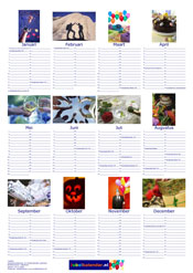 Voorbeeld A1 poster fotokalender staand Jubelkalender